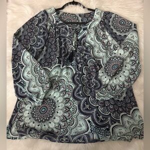 Soho New York & company jeans Paisley Print Blouse